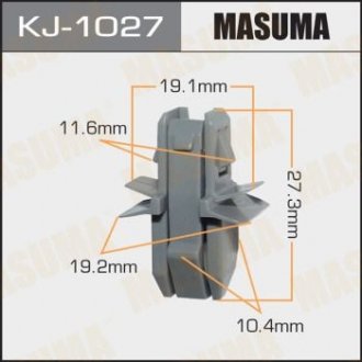 Кліпса (пластикова кріпильна деталь) MASUMA KJ-1027