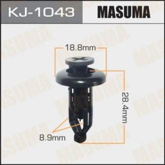 Кліпса (пластикова кріпильна деталь) MASUMA KJ-1043