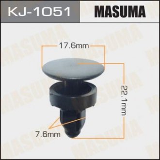 Кліпса (пластикова кріпильна деталь) MASUMA KJ-1051 (фото 1)