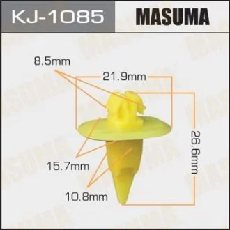 Кліпса (пластикова кріпильна деталь) MASUMA KJ-1085 (фото 1)