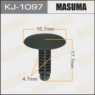 Клипса (пластиковая крепежная деталь) MASUMA KJ-1097 (фото 1)