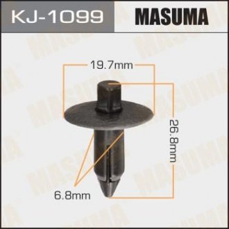 Кліпса (пластикова кріпильна деталь) MASUMA KJ-1099 (фото 1)