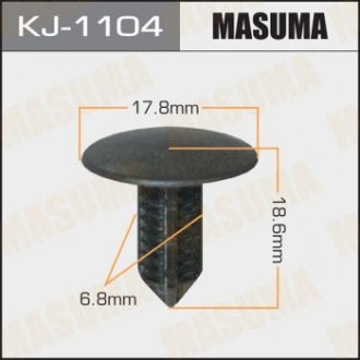 Клипса (пластиковая крепежная деталь) MASUMA KJ-1104