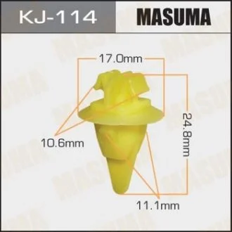 Клипса (пластиковая крепежная деталь).. MASUMA KJ-114