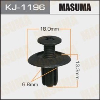 Клипса (пластиковая крепежная деталь) MASUMA KJ-1196 (фото 1)