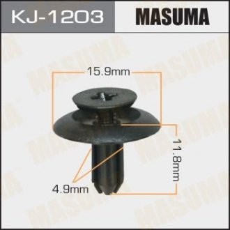 Кліпса (пластикова кріпильна деталь) MASUMA KJ-1203 (фото 1)