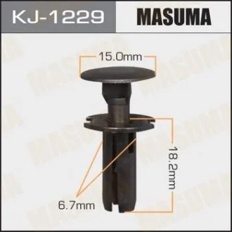 Клипса (пластиковая крепежная деталь) MASUMA KJ-1229