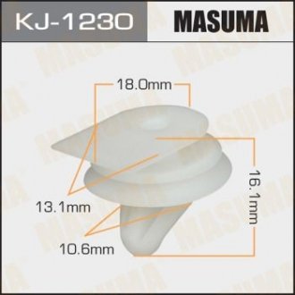 Клипса (пластиковая крепежная деталь) MASUMA KJ-1230