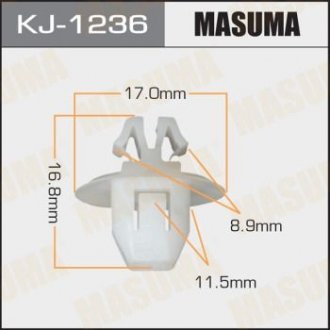 Кліпса (пластикова кріпильна деталь) MASUMA KJ-1236