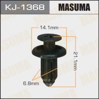 Кліпса (пластикова кріпильна деталь) MASUMA KJ-1368 (фото 1)