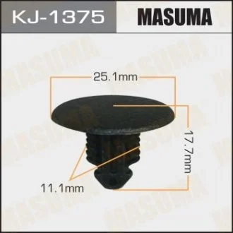 Кліпса (пластикова кріпильна деталь) MASUMA KJ-1375