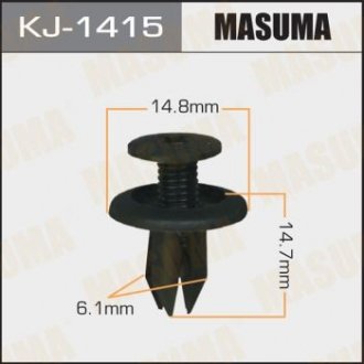 Кліпса (пластикова кріпильна деталь) MASUMA KJ-1415