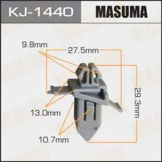 Кліпса (пластикова кріпильна деталь) MASUMA KJ-1440 (фото 1)