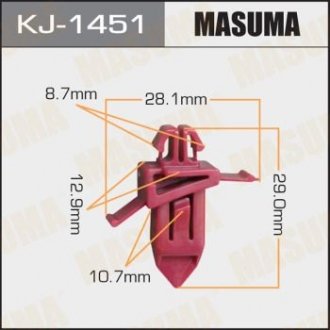 Клипса (пластиковая крепежная деталь) MASUMA KJ-1451