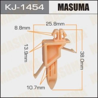 Клипса (пластиковая крепежная деталь) MASUMA KJ-1454