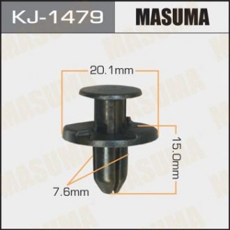 Кліпса (пластикова кріпильна деталь) MASUMA KJ-1479 (фото 1)