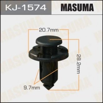 Кліпса (пластикова кріпильна деталь) MASUMA KJ-1574 (фото 1)