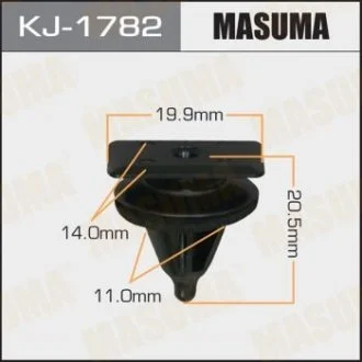 Кліпса автомобільна (автокріплення) 1782KJ уп50 MASUMA KJ-1782