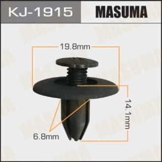 Клипса (пластиковая крепежная деталь) MASUMA KJ-1915