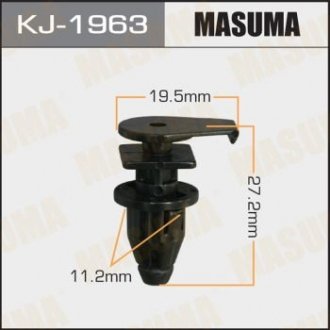 Кліпса пластм кріпильна MASUMA KJ1963