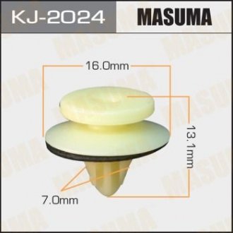 Кліпса (пластикова кріпильна деталь) MASUMA KJ-2024 (фото 1)