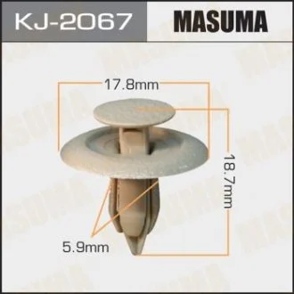 Кліпса (пластикова кріпильна деталь) MASUMA KJ-2067