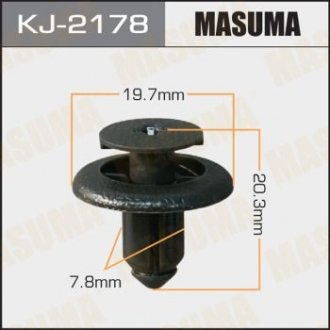 Кліпса (пластикова кріпильна деталь) MASUMA KJ-2178 (фото 1)
