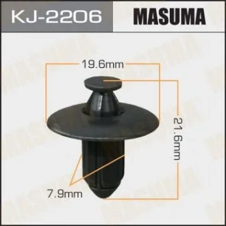 Кліпса (пластикова кріпильна деталь) MASUMA KJ-2206
