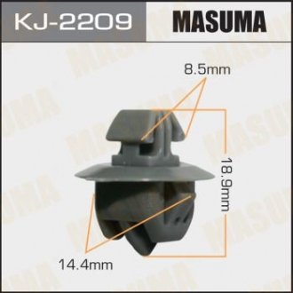 Кліпса (пластикова кріпильна деталь) MASUMA KJ-2209