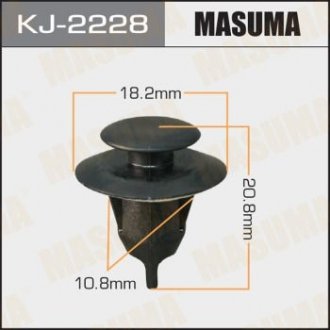 Кліпса (пластикова кріпильна деталь) MASUMA KJ-2228