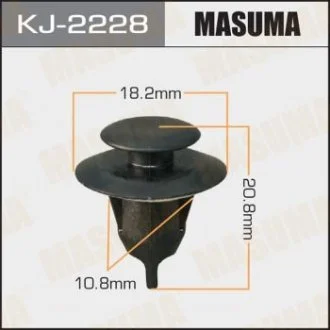 Кліпса (пластикова кріпильна деталь) MASUMA KJ-2228 (фото 1)