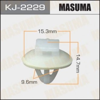 Кліпса (пластикова кріпильна деталь) MASUMA KJ-2229 (фото 1)