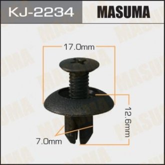 Клипса (пластиковая крепежная деталь) MASUMA KJ-2234