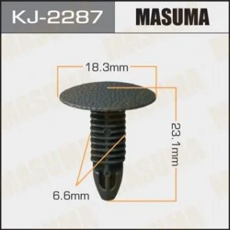 Кліпса (пластикова кріпильна деталь) MASUMA KJ-2287