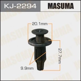Кліпса (пластикова кріпильна деталь) MASUMA KJ-2294 (фото 1)