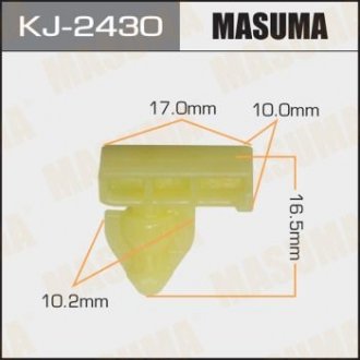 Кліпса (пластикова кріпильна деталь).. MASUMA KJ-2430