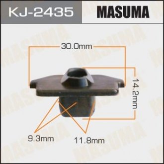 Кліпса (пластикова кріпильна деталь) MASUMA KJ-2435 (фото 1)