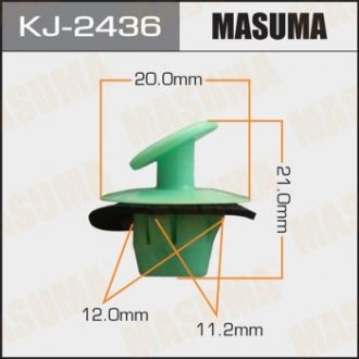 Кліпса (пластикова кріпильна деталь) MASUMA KJ-2436 (фото 1)