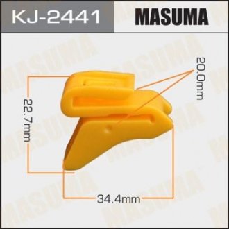 Кліпса (пластикова кріпильна деталь) MASUMA KJ-2441 (фото 1)