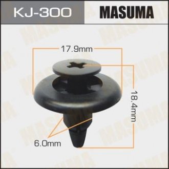 Кліпса (пластикова кріпильна деталь).. MASUMA KJ-300
