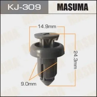 Кліпса (пластикова кріпильна деталь).. MASUMA KJ-309