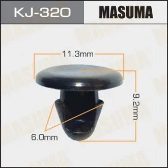 Кліпса (пластикова кріпильна деталь).. MASUMA KJ-320