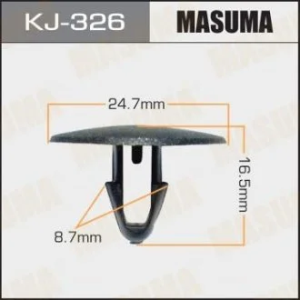 Кліпса (пластикова кріпильна деталь).. MASUMA KJ-326