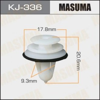 Кліпса (пластикова кріпильна деталь).. MASUMA KJ-336