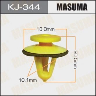 Кліпса (пластикова кріпильна деталь).. MASUMA KJ-344