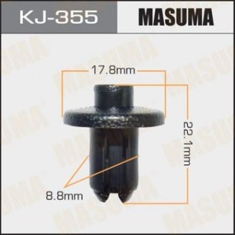Кліпса (пластикова кріпильна деталь).. MASUMA KJ-355