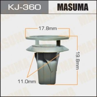 Кліпса (пластикова кріпильна деталь).. MASUMA KJ-360 (фото 1)
