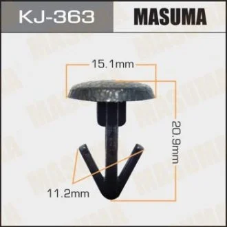 Кліпса (пластикова кріпильна деталь). MASUMA KJ-363