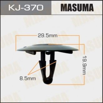 Кліпса (пластикова кріпильна деталь) MASUMA KJ-370 (фото 1)