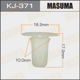 Кліпса (пластикова кріпильна деталь). MASUMA KJ-371 (фото 1)